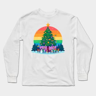 Christmas tree in a gay town Long Sleeve T-Shirt